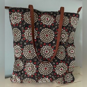 ANTHROPOLOGIE Jasper & Jeera beaded bag